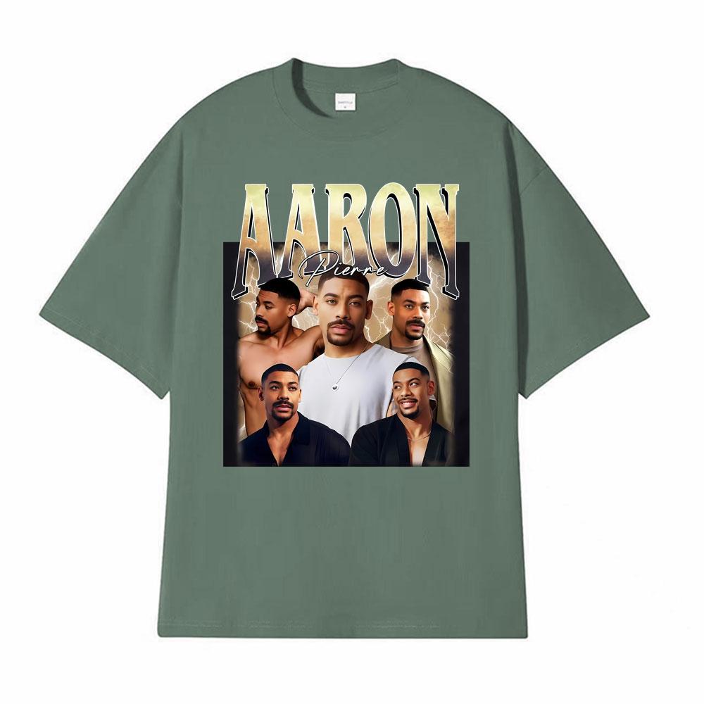 Aaron Pierre Vintage 90s Hot Sale Merch T Shirts Unisex Women Fashion Vintage Cotton T Shirt Comfort Oversized High Quality TShirt