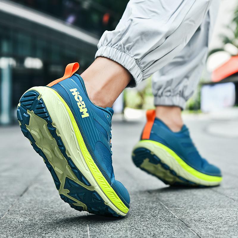 Fashion casual everything breathable trend thick soled sports shoes students high elastic shock absorption running shoes tide