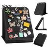 Exhibition Pin Display Badge Collection Large Capacity Felt Holder Stand Enamel 5 Pages Stand Wear
