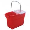 Rectangular Plastic Mop Bucket with Hand-Press Water Squeezer for Household Cleaning