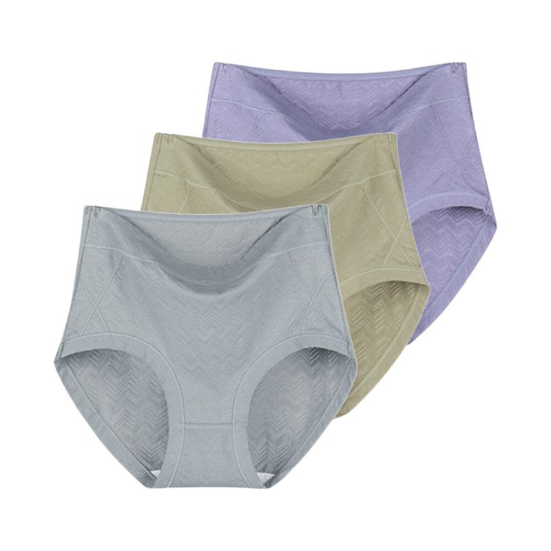 3 Pieces Women's Briefs Big Size Lingerie Cotton Undies Underwear High Waist Panties Underpants XL 2XL 3XL 4XL 5XL 6XL