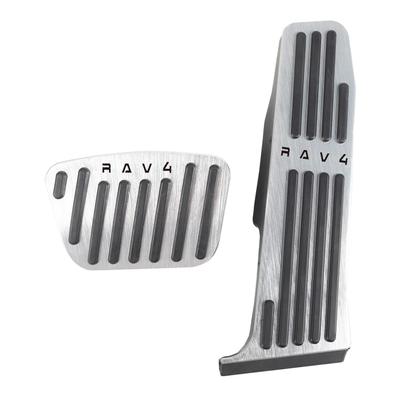 BOYOUS Toyota RAV4 XA60 Series 2025 Aluminum Pedal Covers No Tools Required RAV4 Exclusive Design Brake Accelerator Covers Set [Latest Model]