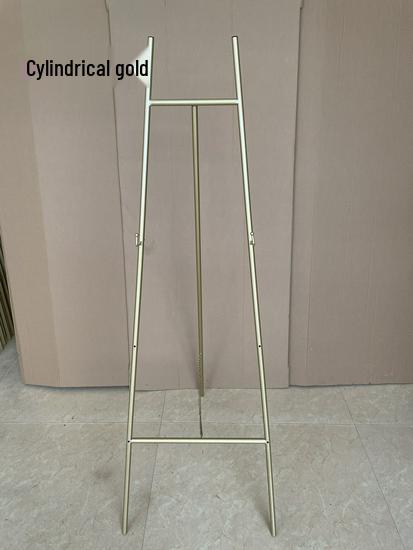 Gold Wedding Iron Easel: Photo Frame & Welcome Sign Display Stand for Nordic Oil Paintings