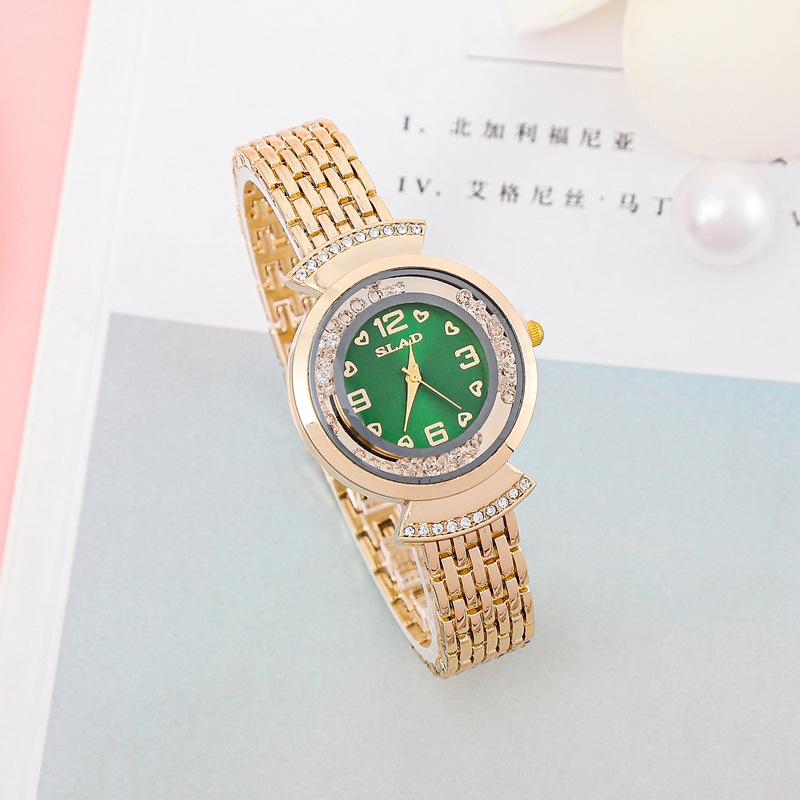 Fashion Diamond-Encrusted Women'S Watch Creative Versatile Quartz Watch Women'S Light Luxury High-End Women'S Bracelet Watch