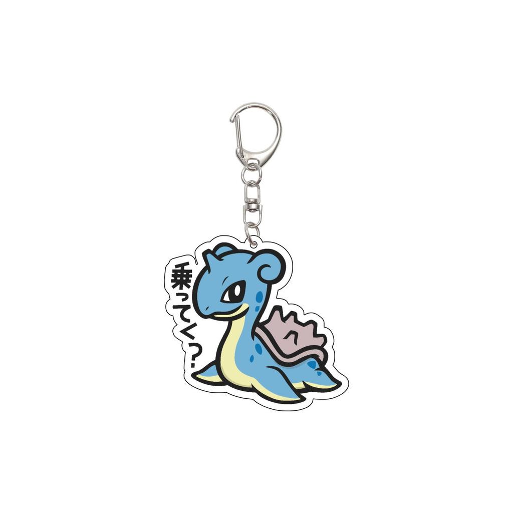 Anime Figure Pokemon Mr.Mime Squirtle Lapras Raichu Flareon Jolteon Chimchar Magikarp Acrylic Keychain Car Bag Pendant