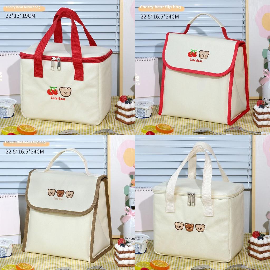 Cartoon Cute Lunch Bag With Large Capacity Style For Students And Office Use