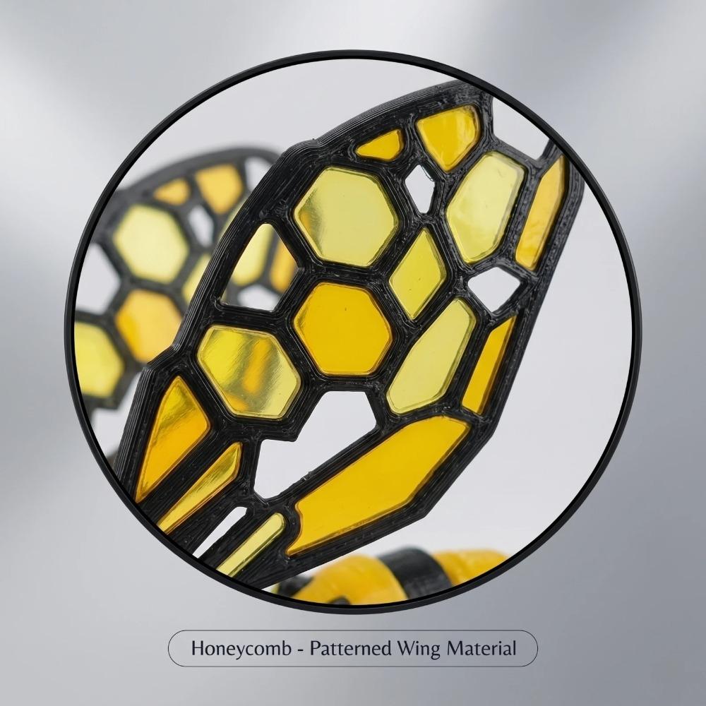 Unique 3D Printed Insect Model Yellow Bee Children's Toys Interesting Animal Ornaments Gifts Desktop Decorations