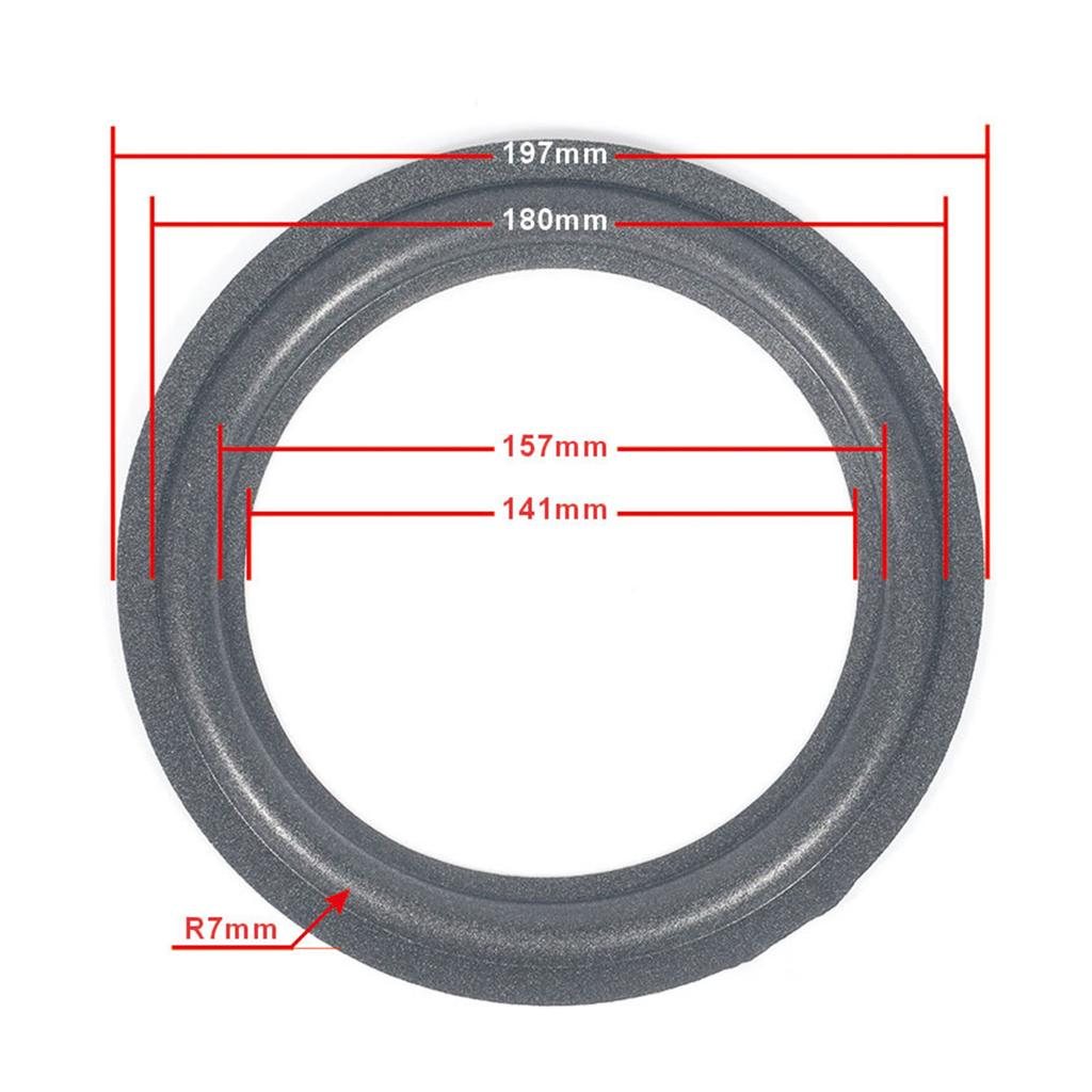 Speaker Rubber Foam Edges Surround Rings Repair Part for Speaker Repair DIY Surround Edges Dustproof Rings Improved Bass