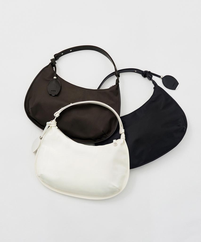 Mongdol [Mirror Charm Set] Nylon Hobo Bag Mdbg011_3 Colors