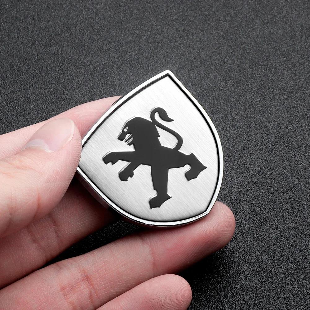Autoaufkleber 2025 Heiß 1 Stück 3D Metallschild Form Auto Metall Karosserie Dekoration Aufkleber für Peugeot 206 207 208 306 307 308 508 106 10