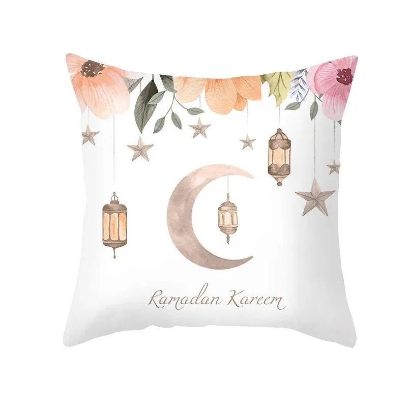 Ramadhan Printed Pillowcases Muslim Festival Pillowcases Eid Party Home Decor Moon Feast