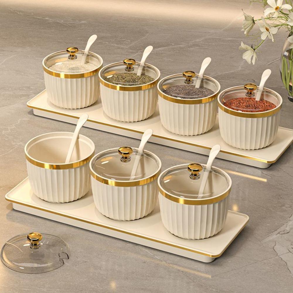 Sealed Seasoning Storage Box Plastic Spice Jar Practical Condiment Container  Suger