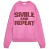 Zaprha 2025 Autumn New Rib Trim Smiley Wash Effect round Neck Long sleeve Hoodie 6050020
