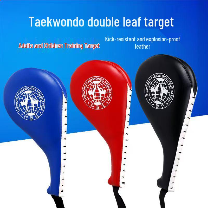 Professional Taekwondo Double Leaf Kick Target for Adults & Children - Chicken Leg Target for Dojo Training