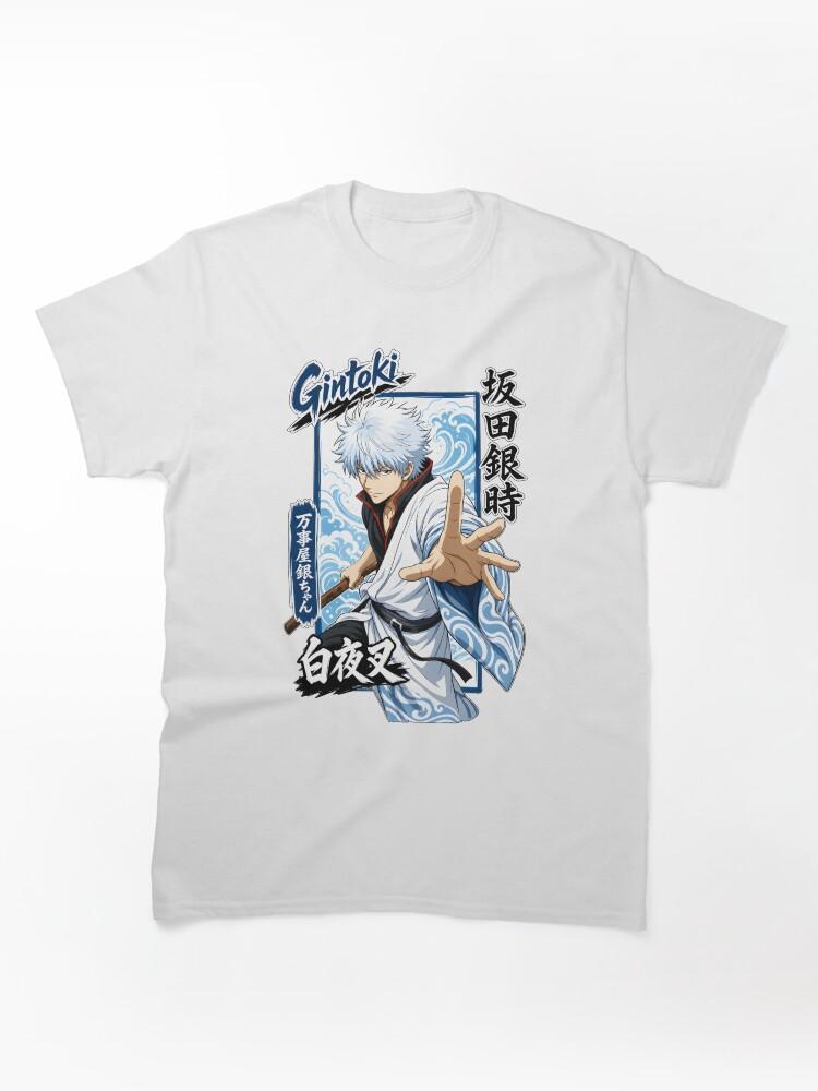 Gintama Silver Hair Samurai Wave Art Graphic Classic Unisex T-Shirt