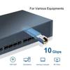 Carte réseau sfp+ - qsfptek - 10g rj45 - plug and play - dissipation thermique - compatible cisco