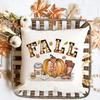 Hello Pumpkin Printed Pillow Case Autumn Party Decor Home Cushion Cover Fall Holiday Pillowcase Thanksgiving Halloween Best Gift
