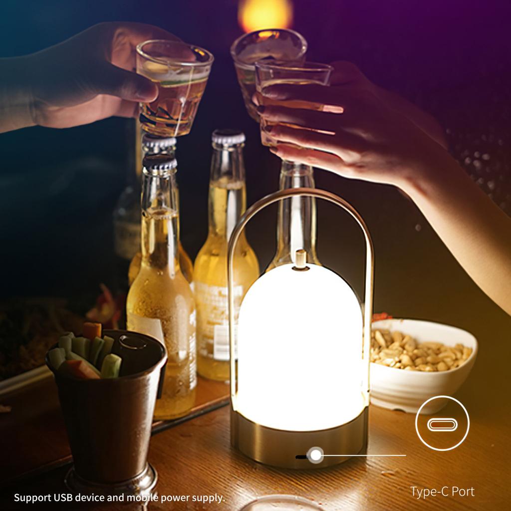 Moderne Tischlampe im nordischen Stil, tragbare Nachttischlampe, berührungsgesteuertes Nachtlicht, oberflächenvergoldet, für Schlafzimmer, Wohnzimmer