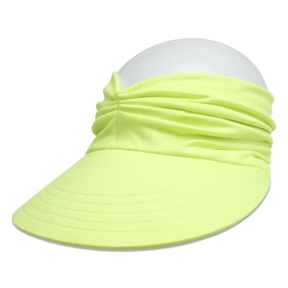 Flexible Sun-Protection Cap Wide Brim Sunscreen Hat Solid Color Outdoor Sports Hat  Outdoor Sport