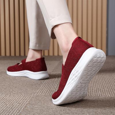 Old Beijing Cloth Shoes Women's New One-pedal Women's Casual Single Shoes Soft-soled Breathable Middle-aged Mother Shoes Foreign Trade Women's Shoes