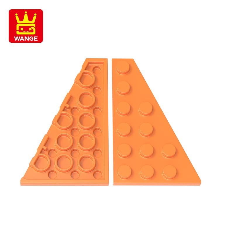 Non-Toxic 50Pcs/Lot 48205 4X6 Wedge Right Plate Building Blocks Moc Classic Accessories Compatible With Brick Toys Children Gift Box