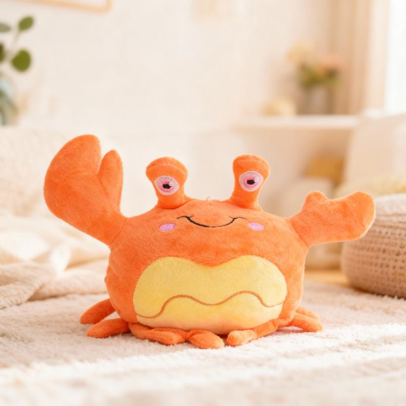 Cartoon crab plush toy new creative animal figurine doll