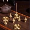 1Pcs Portable Incense Burner Multi Purpose Water Drop Shape Brass Incense Holder Home Office Teahouse Zen Ornament Supplies