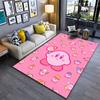 Rosa Kirby Muster Spielmatte geeignet als rutschfeste Matte für das Wohnzimmer oder das Sofa im Schlafzimmer