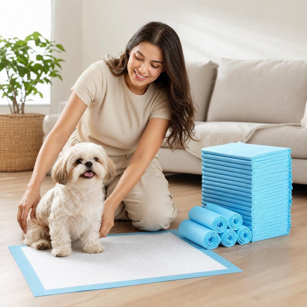 Disposable Pet Training Pads for Dogs and Cats, Absorbent Odor Control, Economy Size S 3345cm, 100 Count Per Pack