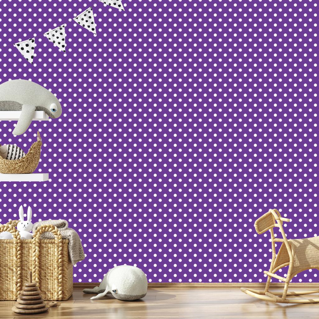 Wallpaper Dots purple, bottom purple for Living Room and Bedroom 50x1000