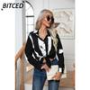 Women's Fashion Casual POLO Neck Long Sleeve Blouses & Shirts