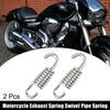 2 Pcs Universal Motorcycle Exhaust Pipe Spring 43mm 169" Modified Accessory