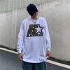 2023 New Spring and Autumn American Leopard Print Loose Relaxed High Street Versatile Fashion Brand Oversize Men's T-shirt