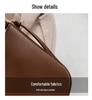 2024 Women's Retro Messenger Bag: Large Capacity Casual Tote with Textured Shoulder Design