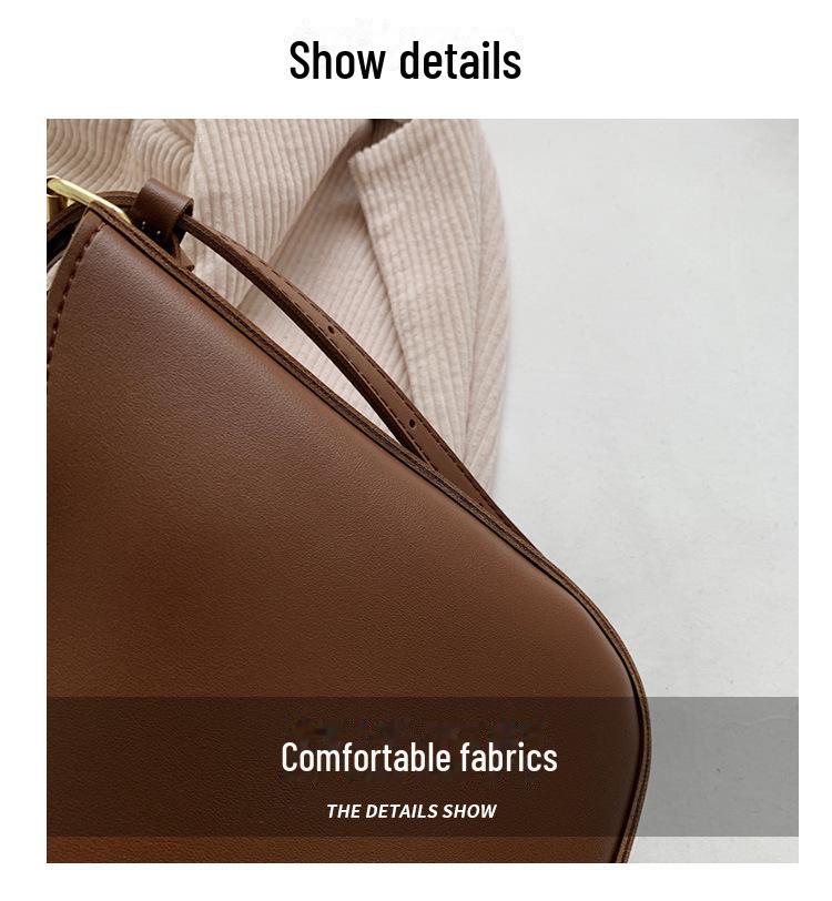 2024 Women's Retro Messenger Bag: Large Capacity Casual Tote with Textured Shoulder Design