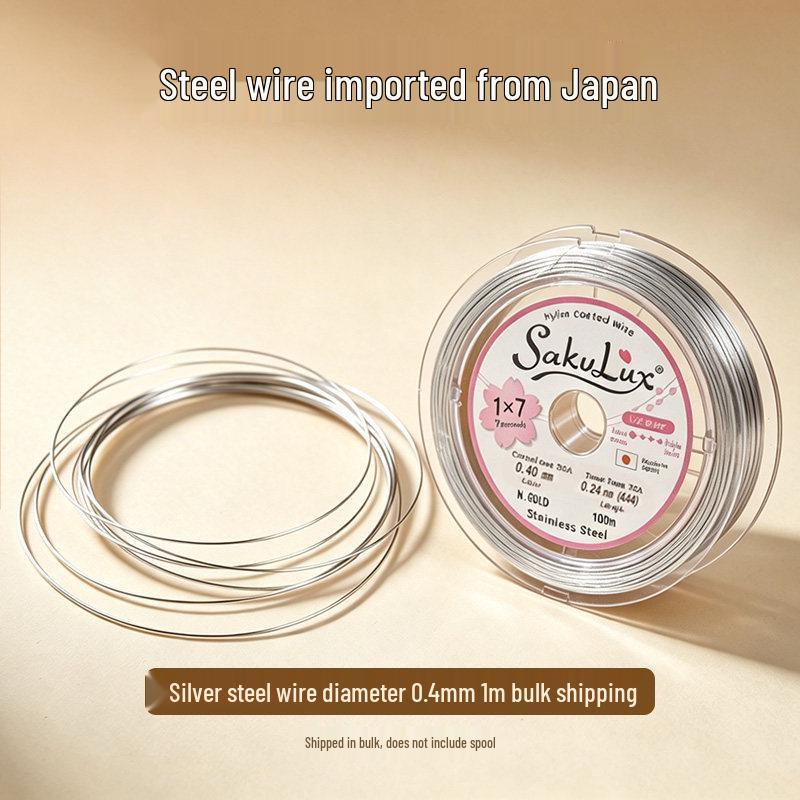 Ultra-Fine Steel Wire & Soft Thread for Pearl Necklace and Bead Bracelet DIY