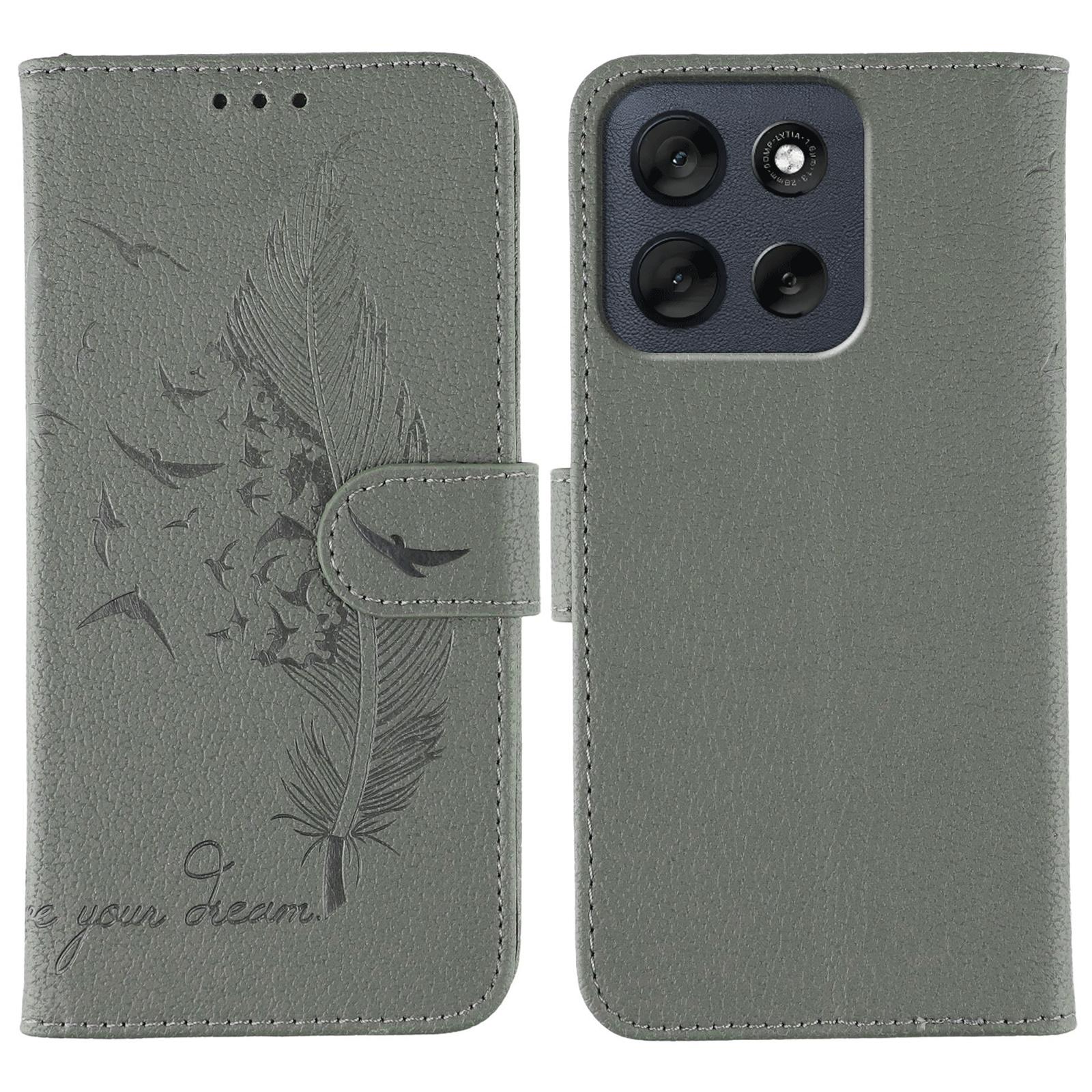 Grey PU Leather