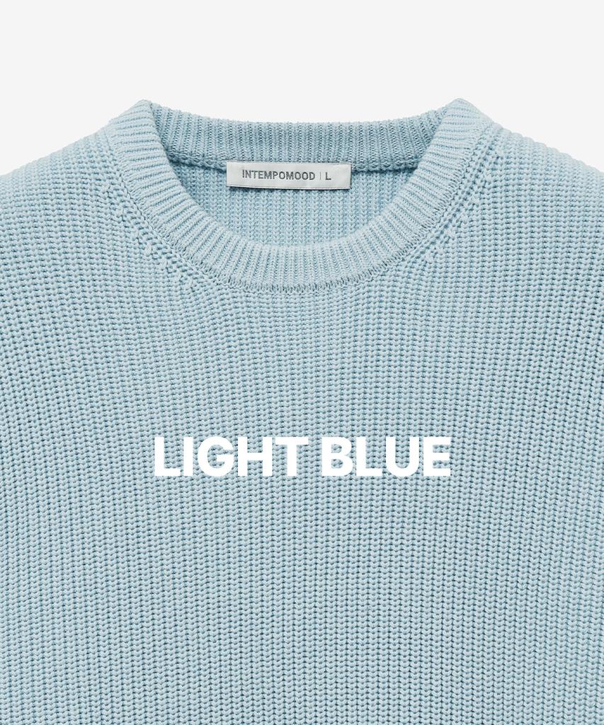 INTEMPOMOOD Hachi Elbow Volume Pullover_Light Blue