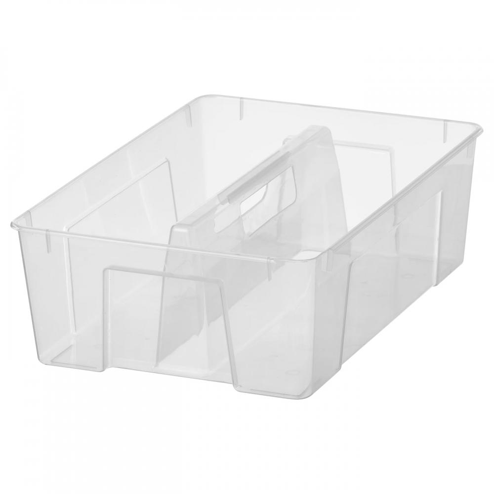 

ИКЕА САМЛА Вставка в ящик 11 22л прозрачный 37x25x12 см