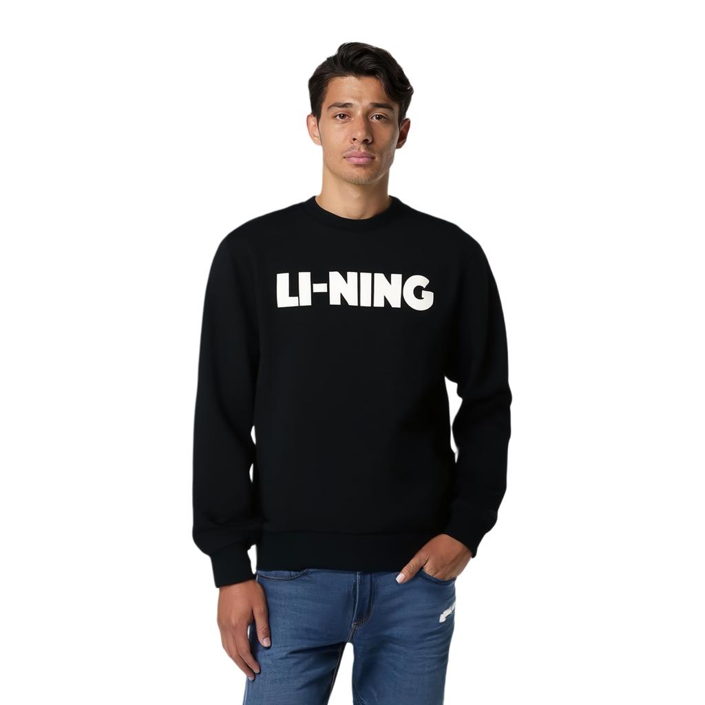 Li Ning Sports Life Collection Sweatshirt Men's Black AWDV243-3