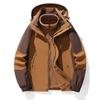 Uomo Autunno/Inverno Giacca a vento 3 in 1 Capispalla Coppia Abbigliamento da escursionismo e alpinismo Parka antivento impermeabile