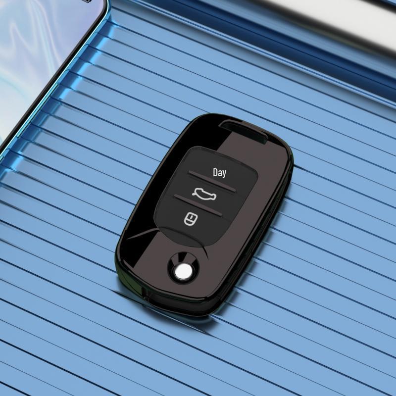 Baojun 610 Key Case: Premium Unisex Car Buckle Folding Remote Protective Shell for Model 14