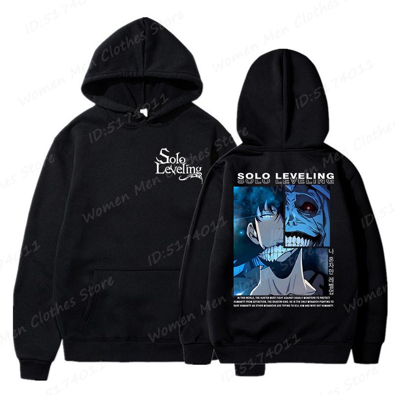 Hot Anime Lover Gift Jacket Solo Leveling Print Hoodies Men/Women Comic Sung Jinwoo Harajuku Hoodie Unisex Streetwear Pullovers