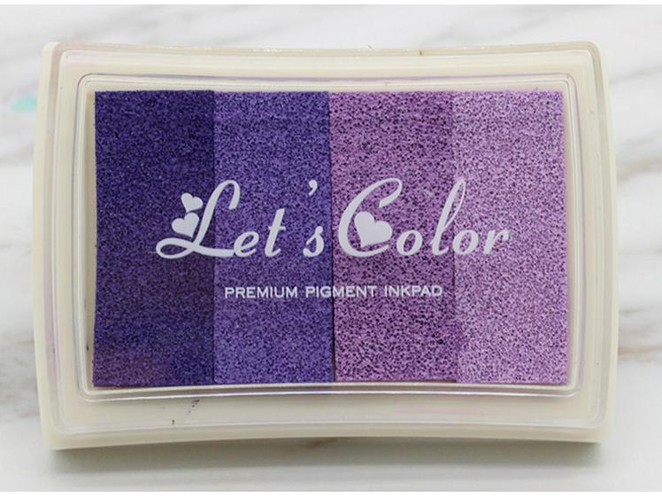 DIY 4-Color Gradient Ink Pad for Stamps and Finger Painting