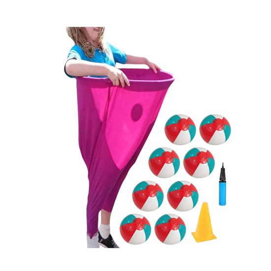 Hra na dvorek Granny Pants Set Obří venkovní hry s míči a kužely Zábavné trávníkové hry pro rodinná setkání, večírky, pikniky