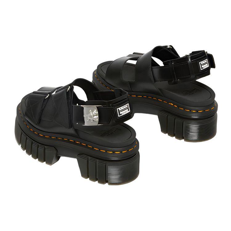 Dr. Martens Heaven Mj X  Ricki 2-Strap Leather Adjustable Buckle Platform Fashion Sandals Women sandals Black 27981001
