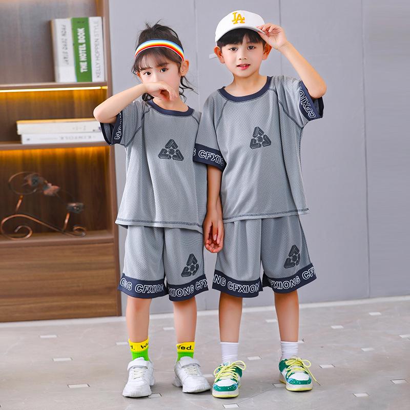 Kids' Quick-Dry Summer 2025 Sports Set: Short-Sleeved Top & Shorts