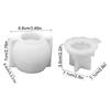 Easter Egg Chocolate Molds 3D Bunny Ear Silicone Cute Mould Easter Candle Cups Mold for Thanksgiving Birthday Party Offices Home