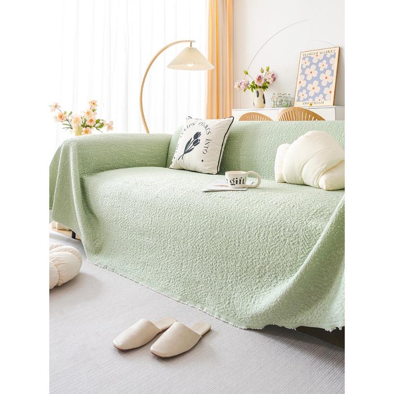 Summer Ins Cool Sofa Towel Solid Color Universal Full Covered Summer Sofa Cover Cloth Non-Slip Sofa Cover