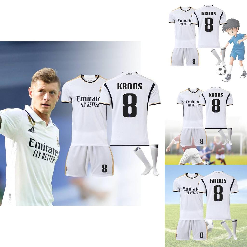 2324 Real Madrid Football Shirt With Vinicius Junior Modric And Benzema Polyester Fiber Material